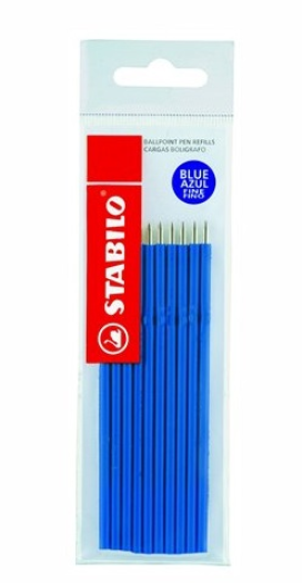 Stabilo Liner golyóstoll betét kék 10 db/csomag