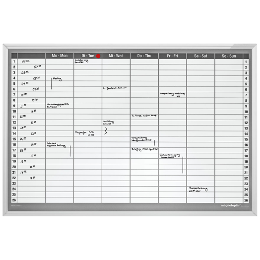 Magnetoplan heti-szervezőtábla 900x600mm heti beosztású