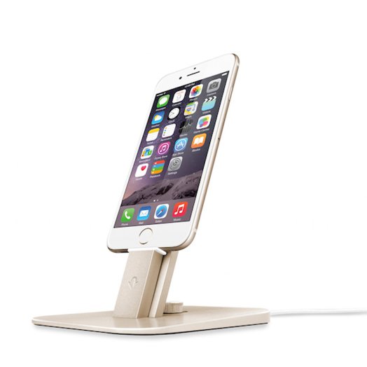 TwelveSouth - HiRise Deluxe asztali állvány micro USB kábellel - Arany