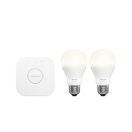 Philips - HUE Kezdőkészlet 9,5W E27 fehér hangulatizzó (2db) + bridge