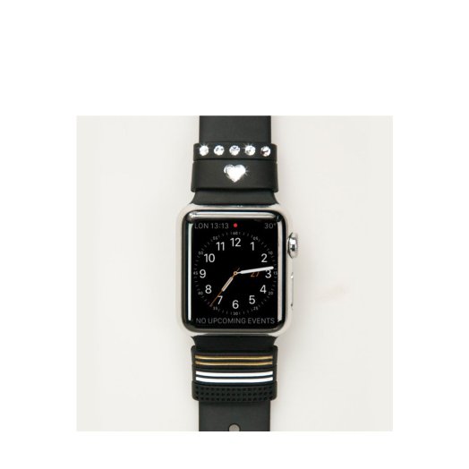Bling My Thing - Allure Apple Watch 38/42mm szíjra húzható pánt - Kristály fekete