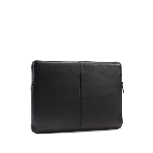 Decoded - Leather Slim MacBook 12" belecsúsztatós tok - Fekete