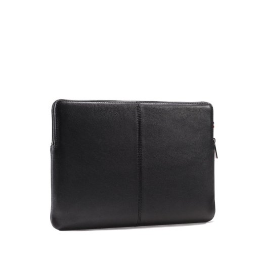 Decoded - Leather Slim MacBook 13" belecsúsztatós tok - Fekete