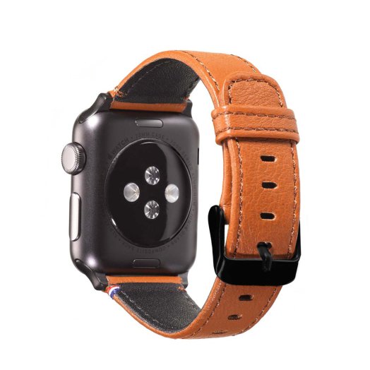 Decoded - Apple Watch 42mm bőrszíj - Barna
