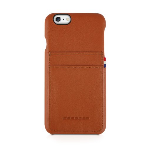 Decoded - Leather Back iPhone 6/6s Plus tok - Barna