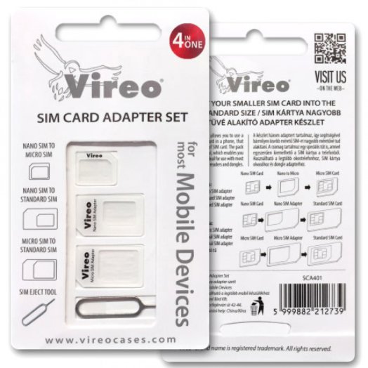 Vireo - 4 in 1 Nano SIM átalakító