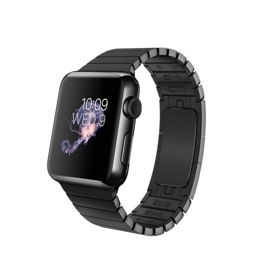 Apple Watch - 38 mm-es, rozsdamentes acél asztrofekete tok asztrofekete láncszemes fémszíjjal