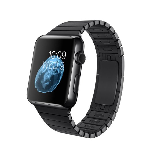 Apple Watch - 42 mm-es, rozsdamentes acél asztrofekete tok asztrofekete láncszemes fémszíjjal