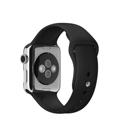 Apple - 38 mm-es fekete sportszíj