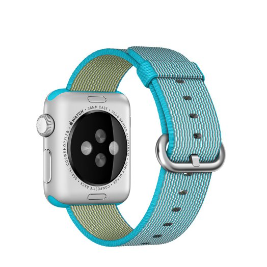 Apple - 38mm-es karibi kék szőtt műanyag szíj