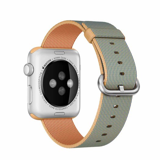 Apple - 42mm-es arany-királykék szőtt műanyag szíj