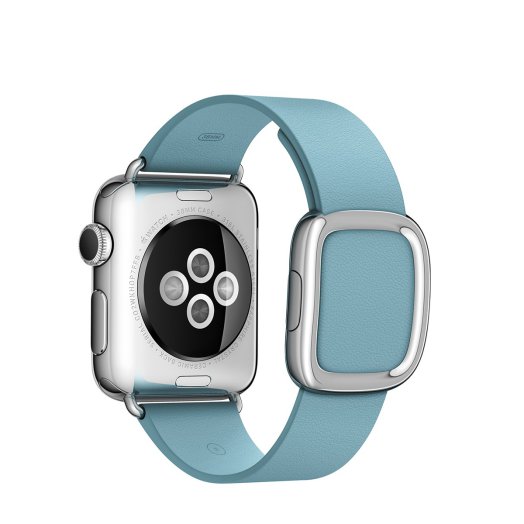 Apple - 38 mm-es cinegekék szíj modern csattal - kicsi