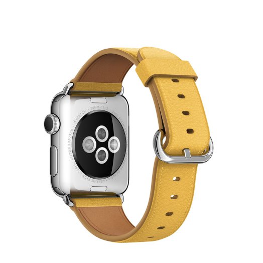 Apple - 38 mm-es körömvirágszínű klasszikus csatos bőrszíj
