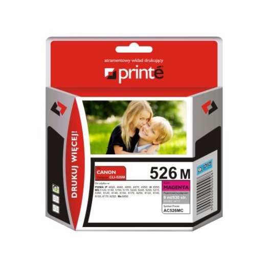 Printé patron AC526MC (Canon CLI-526M) piros