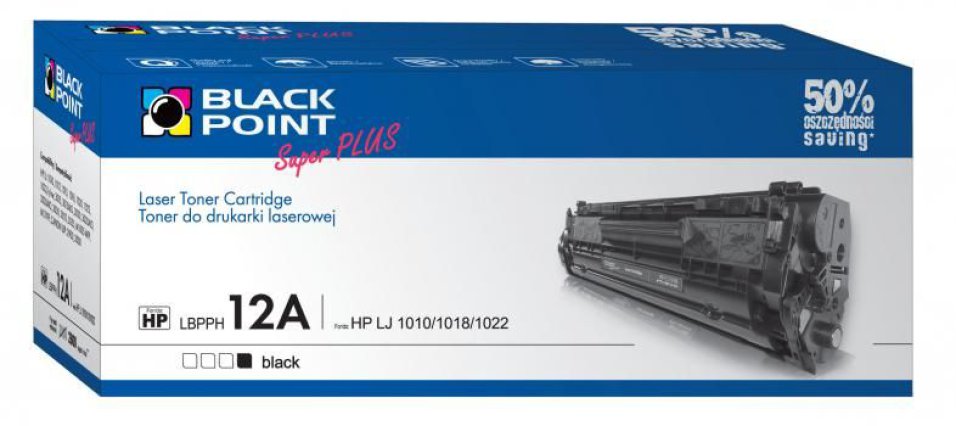 Black Point toner LBPPH12A (HP Q2612A / CRG-703) fekete