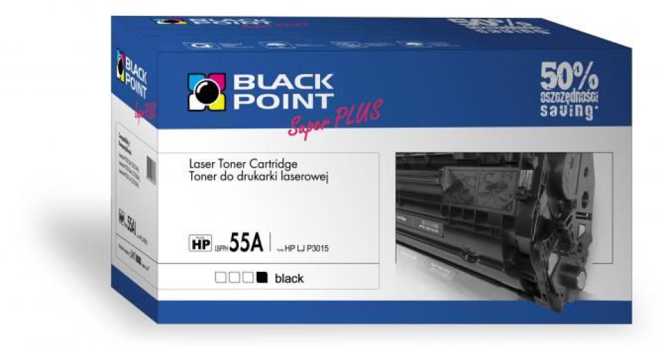 Black Point toner LBPPH55A (HP CE255A) fekete