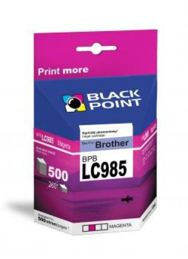 Black Point patron BPBLC985XLM (Brother LC985M) piros