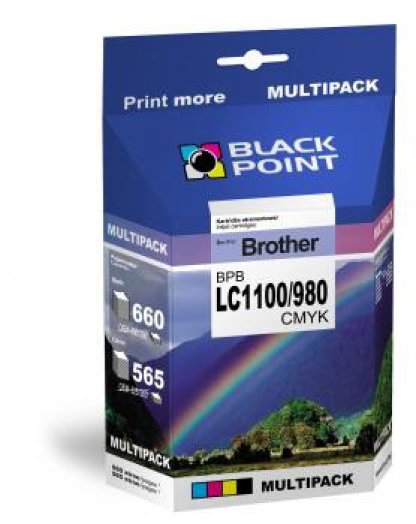 Black Point multipack BPBLC1100_980CMYK (Brother LC1100/980) 4 színű