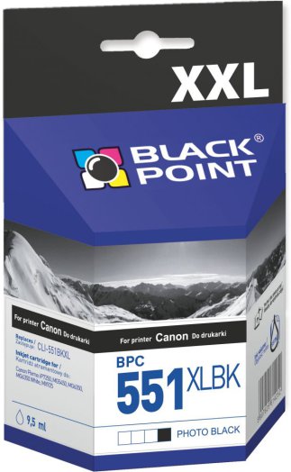 Black Point patron BPC551XLBK (Canon CLI-551BKXL) fotó fekete