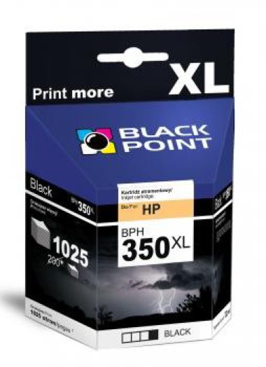 Black Point patron BPH350XL (HP CB336EE) fekete