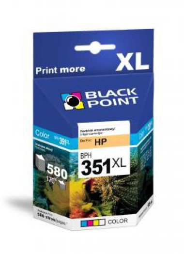 Black Point patron BPH351XL (HP CB338EE) színes