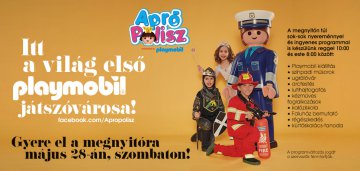 Május 28-án nyit az Aprópolisz Playmobil Játszóváros!