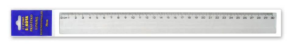 Vonalzó 30cm csomagolt