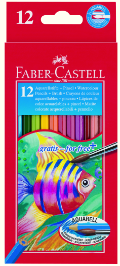 FC-Színesceruza aquarell 12db 1 ecsettel