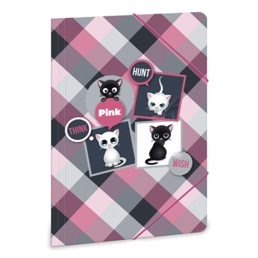 Ars Una Think-Pink A4 gumis mappa