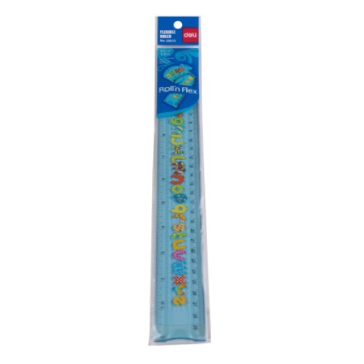 Deli vonalzó mintás hajlékony 30cm