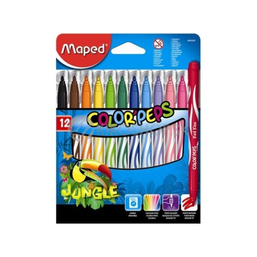 Maped Color Peps Jungle 2,8 mm kimosható filctoll 12szín