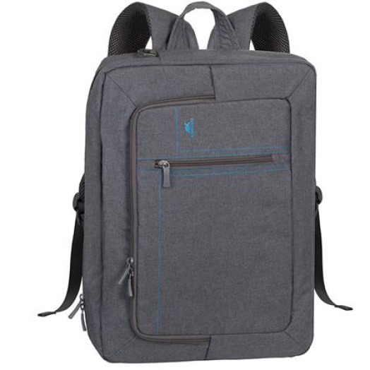 RIVACASE Asped notebook hátizsák/válltáska 16' szürke