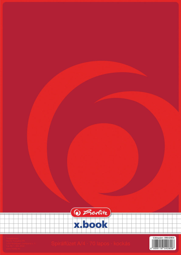 Herlitz spirálfüzet A4 70lap