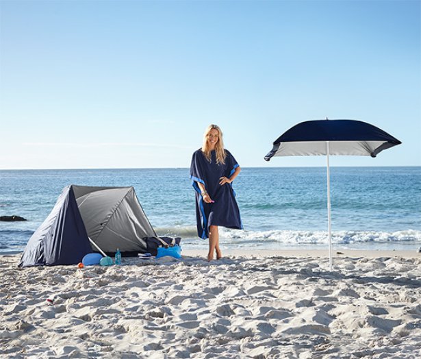 2 az 1-ben napernyő és strandsátor
