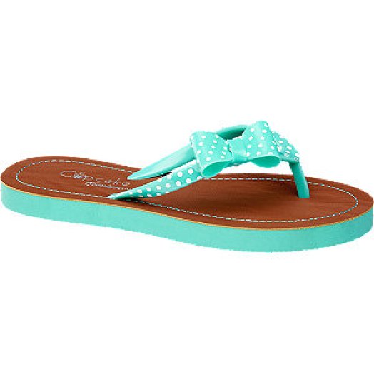 Zöld pöttyös flip flop