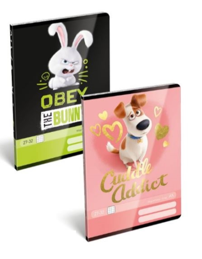 Lizzy The Secret Life of Pets füzet A5 kockás