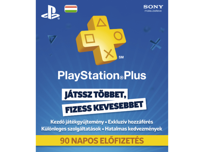 PlayStation Plus 90 napos előfizetés