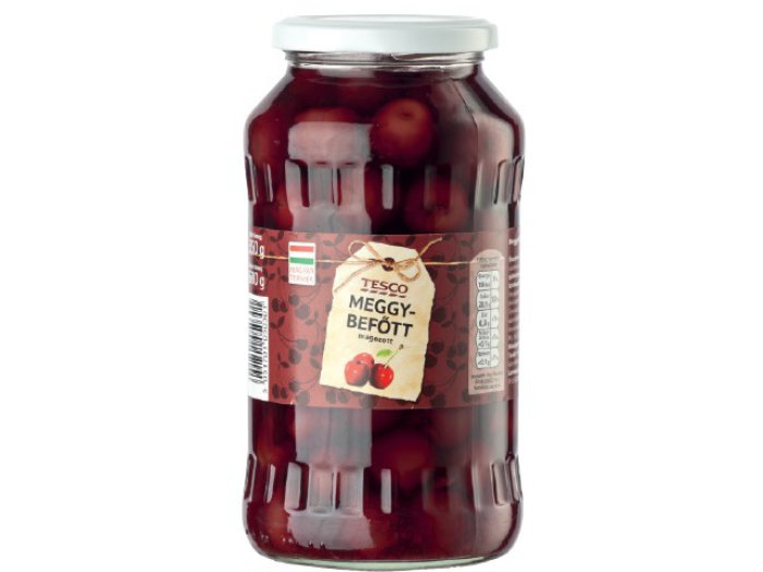 Tesco magozott meggybefőtt