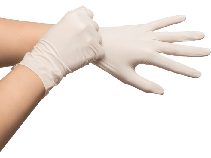 11120 Latex kesztyű L 10db