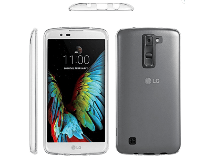 LG M2/K10 vékony szilikon hátlap, átlátszó