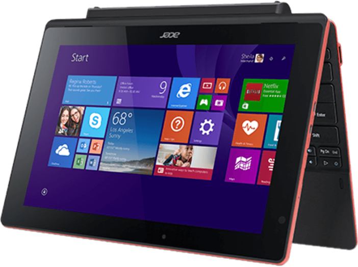 Aspire Switch 10 E piros 2in1 eszköz NT.G0QEU.002 (10,1"/Atom/2GB/500GB+64GB eMMC/Windows 8.1)