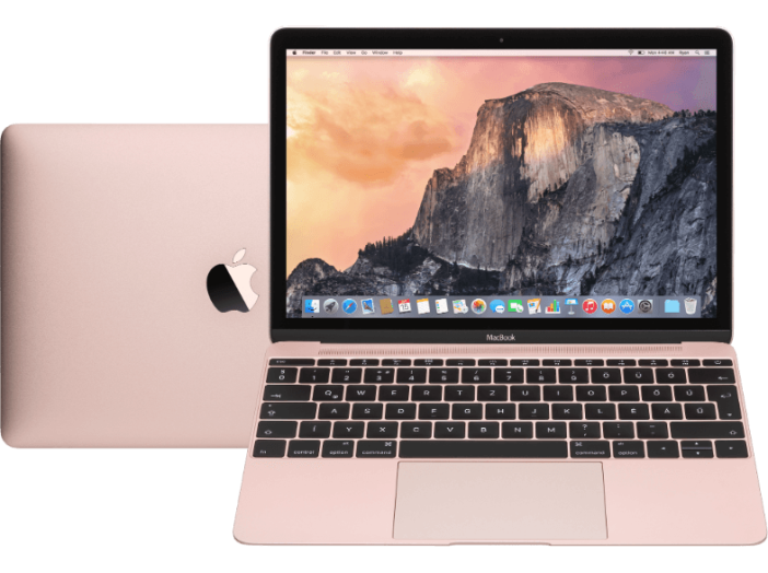 MacBook 12" rozéarany 2016 (Retina Core M3 1.1GHz/8GB/256GB/Intel HD 515) mmgl2mg/a