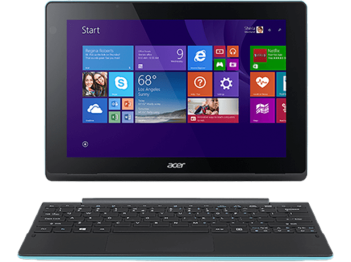Aspire Switch 10 E 2in1 eszköz kék NT.G0NEU.002 (10,1"/Intel Atom/500GB HDD + 64GB eMMC/Windows 8.1)