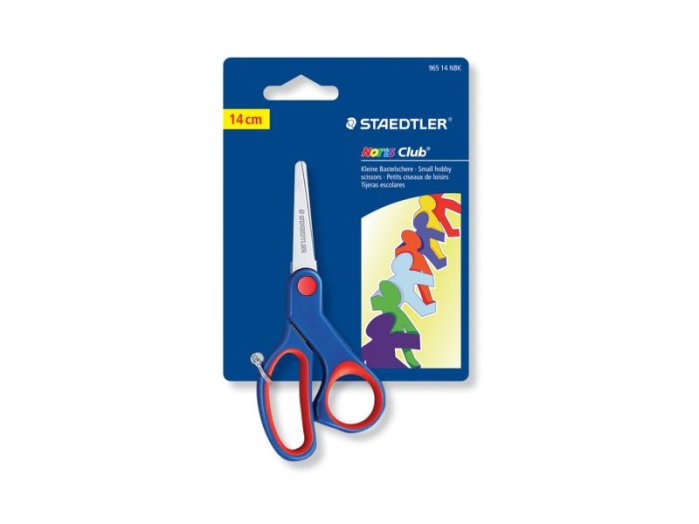 Iskolai olló, 14 cm-es, kerekített penge, STAEDTLER