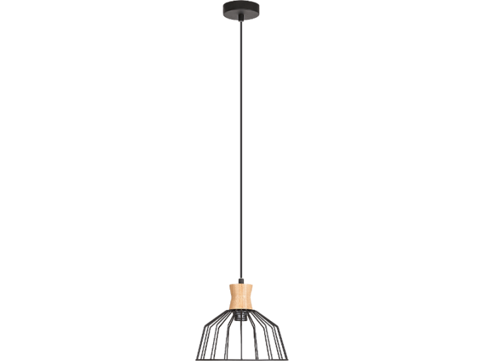 2582 Nora függeszték D270 E27 max 60W fa/fek