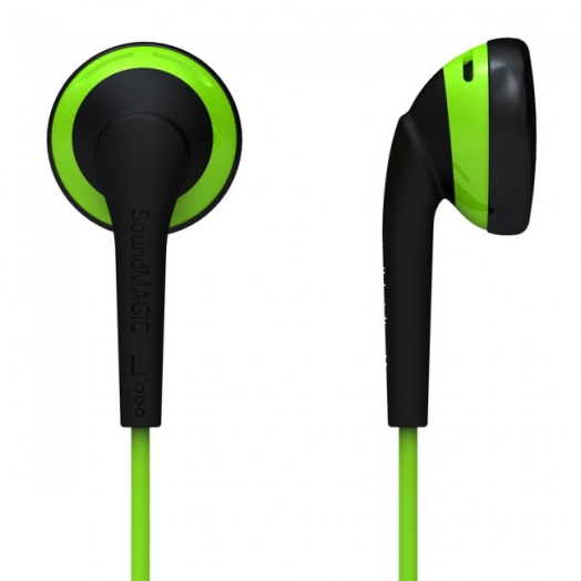 SoundMAGIC EP10 Earbuds fülhallgató, fekete-zöld