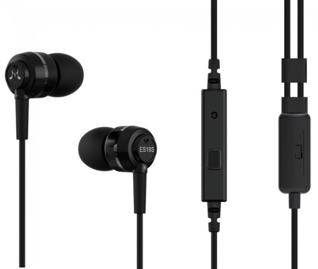 SoundMAGIC ES18S In-Ear fülhallgató headset, fekete