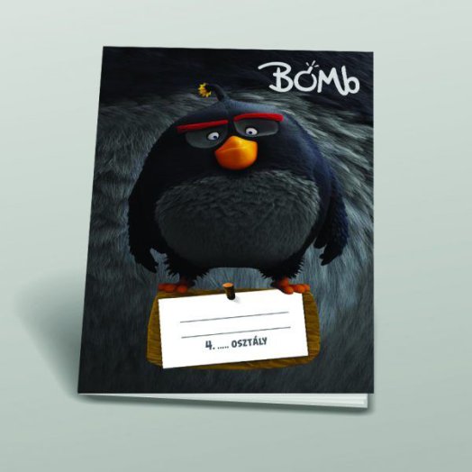 Iskolai füzet, 4.oszt. vonalas [21-32], A5, 32 lap, ANGRY BIRDS MOVIE - Bomb