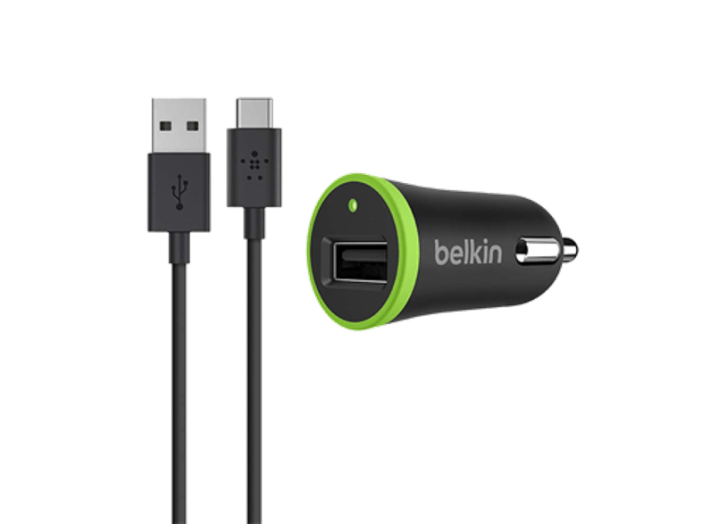 Autós töltő kábellel, fekete, USB, 1 aljzat, 2,1A