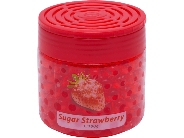 57219 DeoBalls Illatgyöngyök, Sugar Strawberry, 100 g
